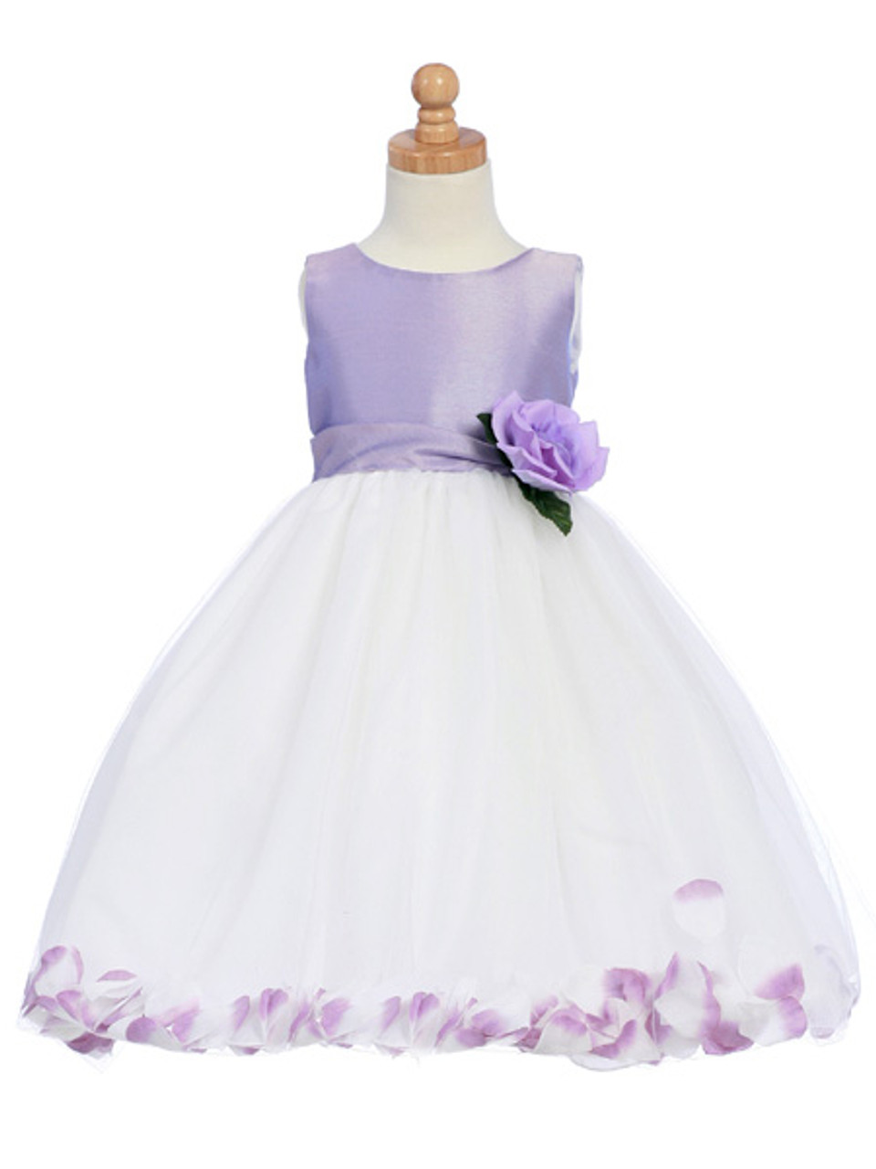 Lilac Flower Girl Dress - Shantung ...